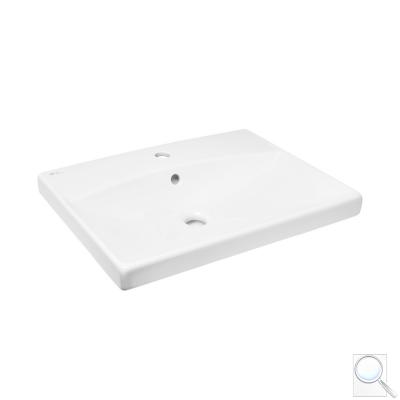 Umyvadlo SAT Brevis 60x45 cm otvor pro baterii uprostřed SATBRE6045S obr. 1