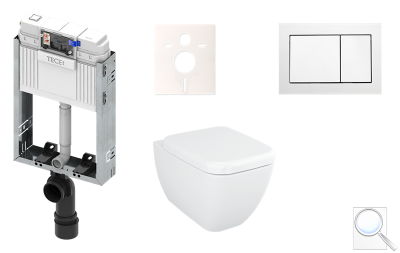 Závěsný komplet TECE WC Vitra Shift, zadní odpad KMPLSHIFTT. 