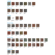 Tvarovka štípaná dělitelná. Barvy KB 1-21 D Standard