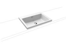 Umyvadlo na desku Kaldewei Puro 3154 60x46 cm alpská bílá bez otvoru pro baterii 900406003001