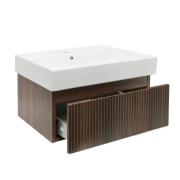 Koupelnová skříňka s umyvadlem SAT Evolution 78x30x44,8 cm ořech mat SATEVO80NAU2. obr. 2