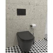 WC závěsné Vitra Integra Rim-Ex včetně sedátka se softclose, zadní odpad, černá mat 7041-083-6285. obr. 4 