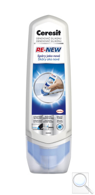 Obnovovač silikonu Ceresit RE-NEW bílá 100 ml. 