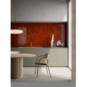 Obklady Vitra Retromix lava red červená.  