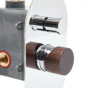 Vanová baterie SAT Fusion včetně podomítkového tělesa tmavé dřevo SATBSFU215DT. obr. 4&nbsp;