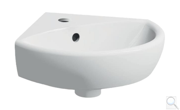 Rohové umývátko Geberit Selnova 41,2 cm otvor pro baterii uprostřed 500.326.01.5. obr. 1