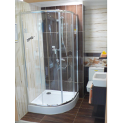 Sprchová vanička čtvrtkruhová Multi Abs 80x80, 90x90 cm akrylát. Obr. 5 