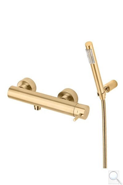 Sprchová baterie Paffoni Light se sprchovým setem 150 mm matná zlatá LIG168DHGSP. obr. 1
