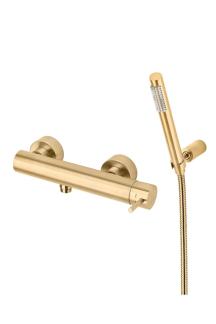 Sprchová baterie Paffoni Light se sprchovým setem 150 mm matná zlatá LIG168DHGSP