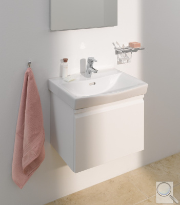 Koupelnová skříňka pod umyvadlo Laufen Pro Nordic 55x37,2x37,2 cm bílá lesk 8303.7.095.464.1. obr. 1