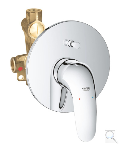 Vanová baterie Grohe Eurostyle New včetně podomítkového tělesa chrom 23730003. 