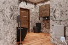 Koupelna Dom Mun - SIKO-koupelna-se-drevem-v-prirodnim-stylu-s-cernou-vanou-serie-Mun-003