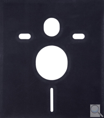 Zvukoizolační vložka na stěnu k WC antracit Multi VLOZKAWCA. obr. 1