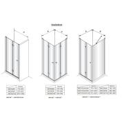 Sprchový kout čtverec 80x80 cm Swiss Aqua Technologies SK SIKOSK8080. obr. 2&nbsp;