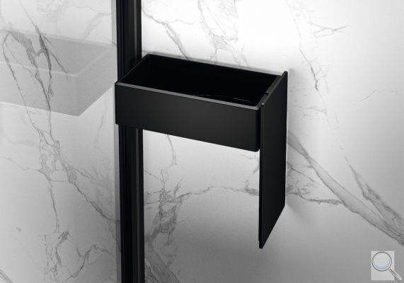 Polička Huppe Select+ černá nebo stříbrná. Černá kód SL2201123