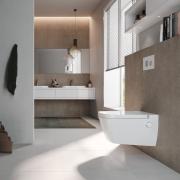 WC s bidetem závěsné Tece TECEone včetně sedátka TECEONESET. &nbsp;(13)