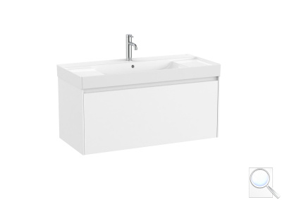 Koupelnová skříňka s umyvadlem Roca ONA 100x50,5x46 cm bílá mat ONA1001ZBM. obr. 1