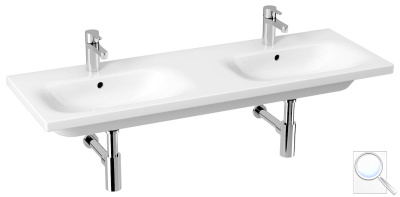 Dvojumyvadlo Jika Mio-N 130x45 cm dva otvory pro baterii H8147140001041. 