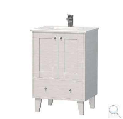 Koupelnová skříňka s umyvadlem Naturel Provence 60x46 cm bílá PROVENCE60BT 