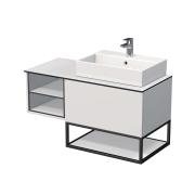 Koupelnová skříňka pod umyvadlo Naturel Oxo 110x58x50 cm bílá mat OXO110P701ZKDSBM. obr. 2 