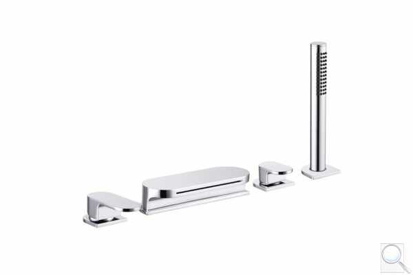 Vanová baterie Ravak Chrome CR025.00 se sprchovým setem chrom X070073. 