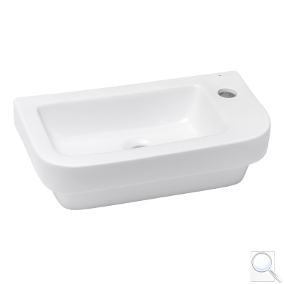 Umývátko Glacera Bigio 45x24 cm otvor pro baterii vpravo BG46266. 