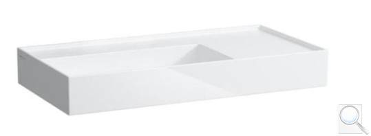 Umyvadlo Laufen Kartell By Laufen 90x46 cm otvor pro baterii, bez přepadu H8103380001111. obr. 1