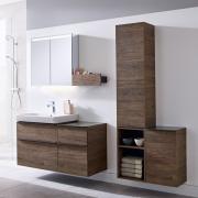Koupelnová skříňka pod umyvadlo Geberit Smyle Square 44,2x62x35,6 cm, 49,2x62x40,6 cm, 53,6x62x43,3 cm ořech (obr. 2)
