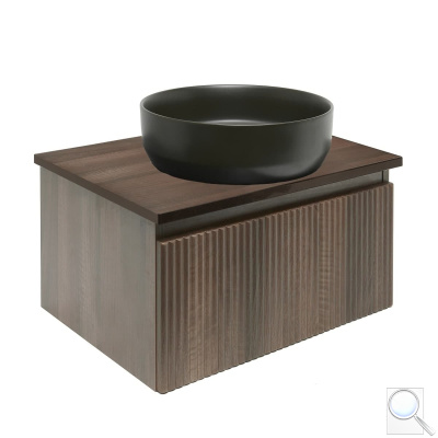 Koupelnová skříňka s krycí deskou SAT Evolution 58x30x44,8 cm ořech mat SATEVO60NAD. obr. 1