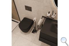 Koupelna Argenta Marlen Nut - SIKO-koupelna-v-dekoru-dreva-a-kamenu-minimalisticky-styl-cerne-wc-serie-marlen-nut-002
