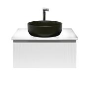 Koupelnová skříňka s umyvadlem a baterií SAT Evolution 78x30x44,8 cm bílá mat SATEVO80WMDBUC. &nbsp;(2)