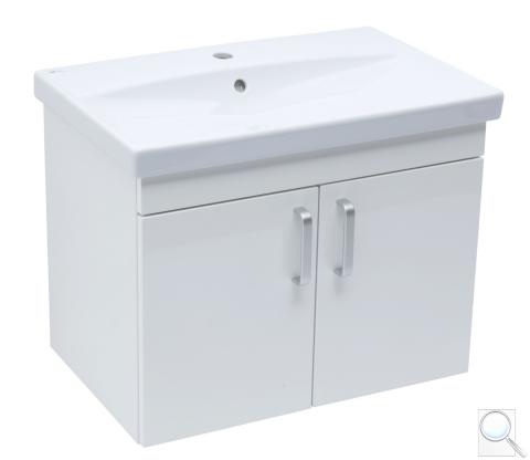 Koupelnová skříňka s umyvadlem Naturel Vario Dekor 70x51x40 cm bílá lesk VARIO270BIBL 