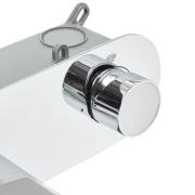 Umyvadlová baterie SAT Fusion včetně podomítkového tělesa bílé sklo lesk SATBSFU101BS. obr. 3&nbsp;