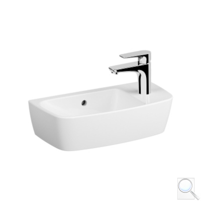 Umyvadlo na desku Vitra Shift 50x25 cm otvor pro baterii vpravo 7070-003-0921. 