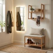 Lavice Naturel Home 78x47x37 cm ořech mat HOMELAV. &nbsp;(4)