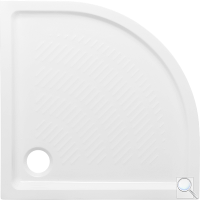 Sprchová vanička čtvrtkruhová Multi Abs 80x80, 90x90 cm akrylát. 