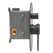 Vanová baterie SAT Fusion včetně podomítkového tělesa matná černá SATBSFU215KPCC. obr. 6&nbsp;