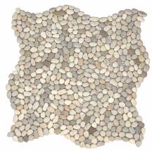 Kamenná mozaika Mosavit Mini pebbles blanco bílá