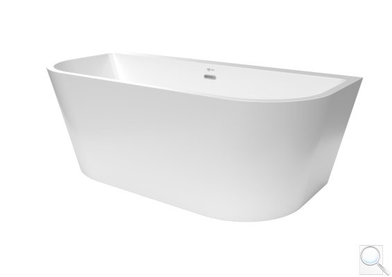 Volně stojící vana SAT Katy 160x75 cm akrylát, ke zdi, SATKATY1600. obr. 1