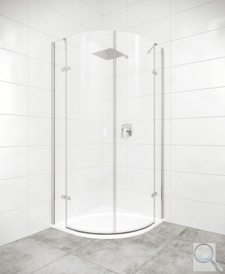 Sprchový kout čtvrtkruh 90x90x200, 100x100x200 cm Huppe Strike New chrom lesklý.