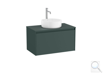 Koupelnová skříňka pod umyvadlo Roca ONA 79,4x44,3x45,7 cm zelená mat ONADESK801ZZM. obr. 1