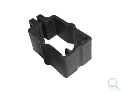 Objímka na sloupky 60 × 40 mm pro panely PILOFOR® - černá, PVC. 
