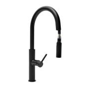 Dřezová baterie SAT s vytahovací sprškou, 2 proudy černá mat SATBSD286C. obr. 3&nbsp;