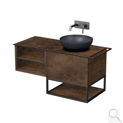 Koupelnová skříňka pod umyvadlo Naturel Oxo 110x58x50 cm měď mat OXO110P601ZKDPM. obr. 1