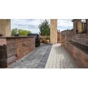 Venkovní betonová dlažba CSB - COLETA. Povrch hladký - barva COLORMIX NOARBLANC DARK&nbsp;