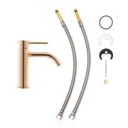 Umyvadlová baterie Paffoni Light bez výpusti růžové zlato LIG071ROSE. obr. 6&nbsp;