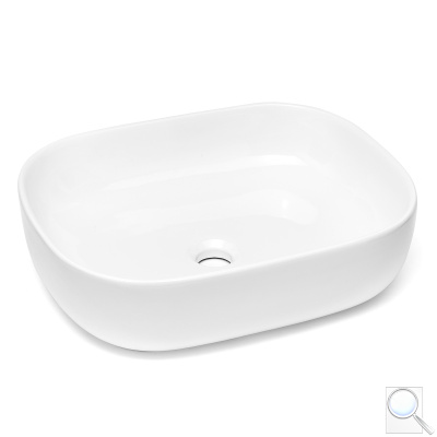 Umyvadlo na desku Triomini Slim 50x40 cm bez přepadu SLM5040. 