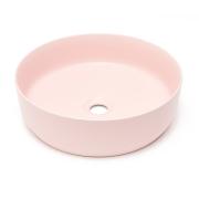 Umyvadlo na desku SAT Infinitio 39x39 cm růžová mat bez otvoru pro baterii SATINF3939PM. obr. 2&nbsp;