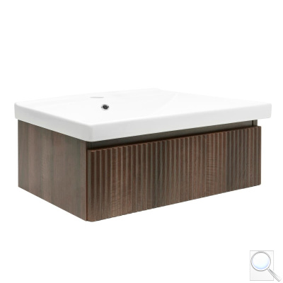 Koupelnová skříňka s umyvadlem SAT Evolution 98x30x44,8 cm ořech mat SATEVO100NAU1. obr. 1