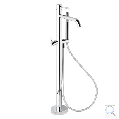 Vanová baterie Paffoni Light se sprchovým setem chrom LIG032. 